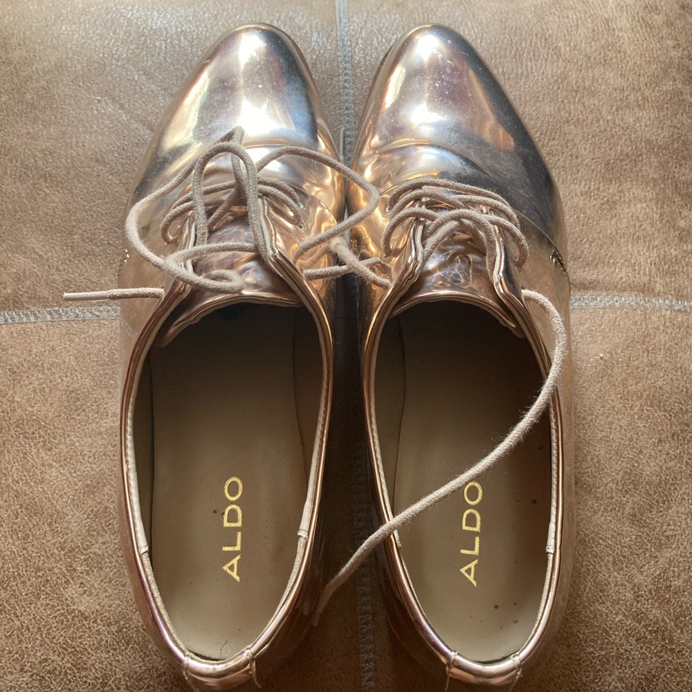Rose gold shoes